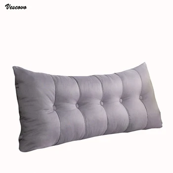 

VESCOVO washable Korean large backrest 200 180cm king size bed cushion long reading pillow for bed