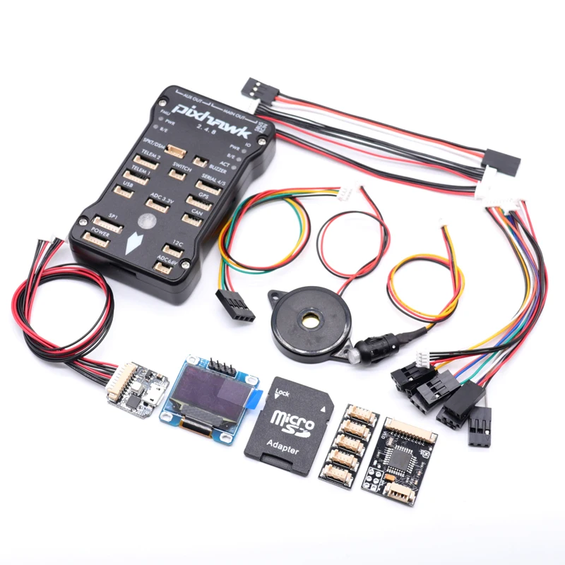 

Pixhawk 2.4.8 PX4 PIX 32 Bit Flight Controller +RGB USB +OSD OLED with Safety Switch and 4G SD and I2C Splitter Expand Module