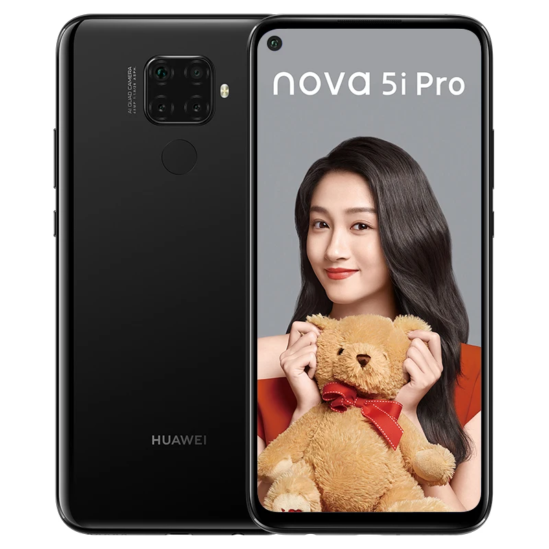 Мобильный телефон HuaWei Nova 5i Pro 4G LTE 8 ГБ ОЗУ 256 Гб ПЗУ 810 МП Kirin 9,0 Android 6,26 234" ips 1080 X отпечаток пальца