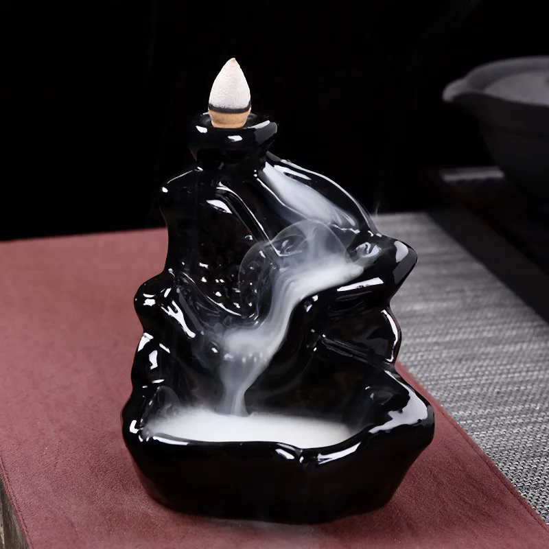 Encens Aromaterapia керамическая ароматическая печь, занимающая предметы домашнего интерьера, Буддийские принадлежности, горного потока - Цвет: see chart