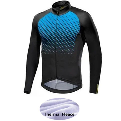 Fleece shirt3 Зимняя флисовая Классическая велосипедная футболка mavic для мужчин, велосипедная одежда для шоссейного велосипеда, Майо Ciclismo, Джерси с длинным рукавом - Цвет: Fleece shirt3