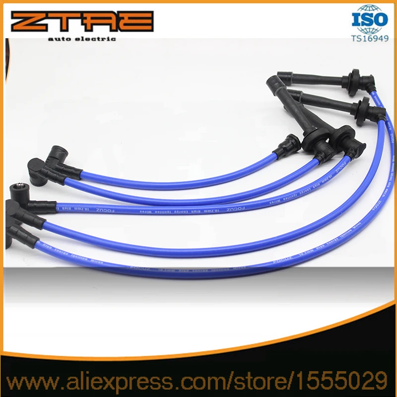 Гоночная Свеча зажигания провод для 1990 2002 Honda @ CCORD L4 LX DX EX тройной CORE BULE/RED|wire wire|wire