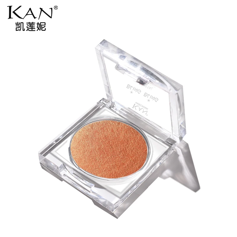 Rosa à Prova Água de Longa Duração de Seda Novo Produto Rosto Corar Paleta Bochecha d' Natural Orange pó Blush Maquiagem Profissional 3 4 rosa à prova d' água de longa
