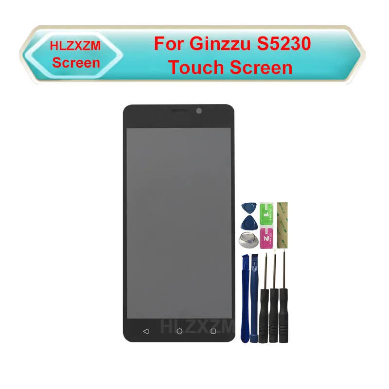 Для Ginzzu S5230 сенсорный экран без ЖК-дисплея дигитайзер Замена датчика с инструментами