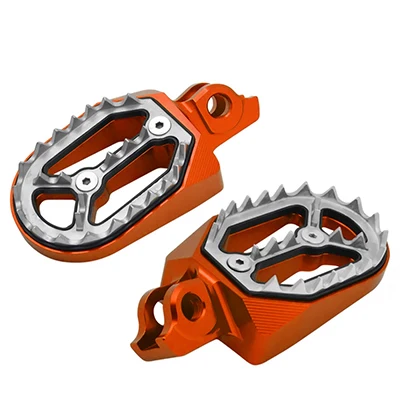 JAER для Suzuki RM250 RMZ450 2010 2011 2012 2013 Мотоцикл с ЧПУ внедорожная футболка Байкерская Подножка педаль - Цвет: Оранжевый