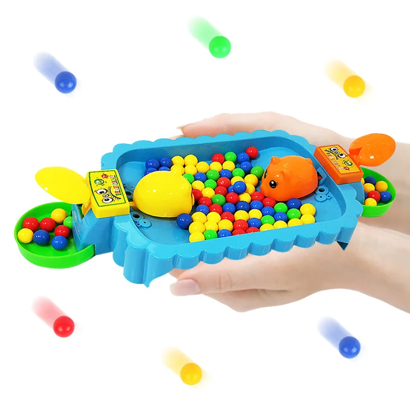 Настольный Crazy Piggy Grab Beads есть горох обучающая многоместная игра 2 человека диск 18 бобы детская игрушка Douyin знаменитостей стиль