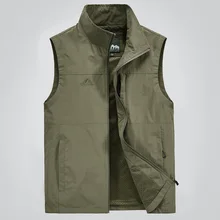 Summer New Style Men Outdoor Mountain Climbing Waistcoat Middle-aged Plus-sized Fishing Photography Mesh Vest