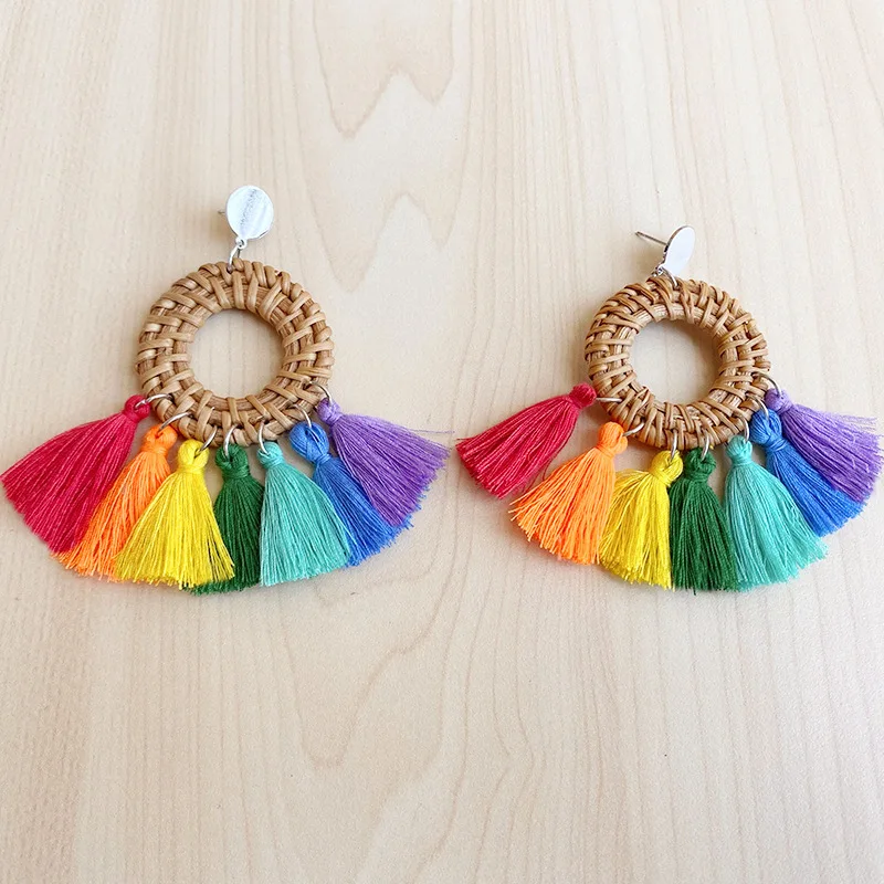Rainbow Jewelry Rainbow Bead Earrings Rainbow Drop Earrings Rainbow Gift Rainbow Earrings Dangle