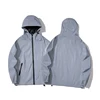 NEW SIZE Night Reflective Jackets Double Fabric Windbreaker Hooded Jacket Men Hip Hop Dancer Waterproof Zipper Coats Outwear 5