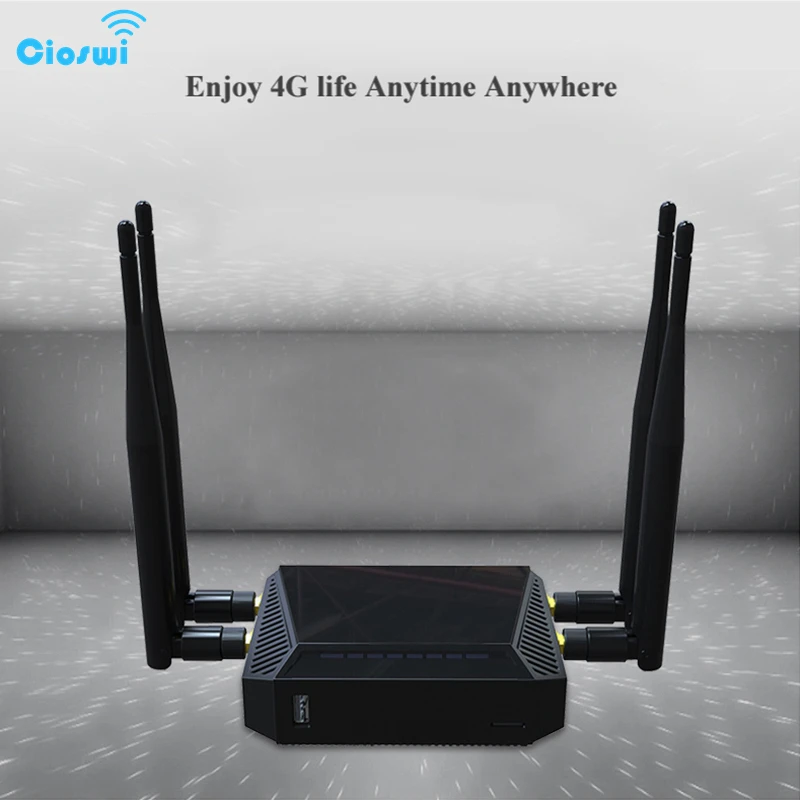 Беспроводной Wi Fi роутер Cioswi 3G 4G LTE со слотом для SIM карты стабильный с хорошей