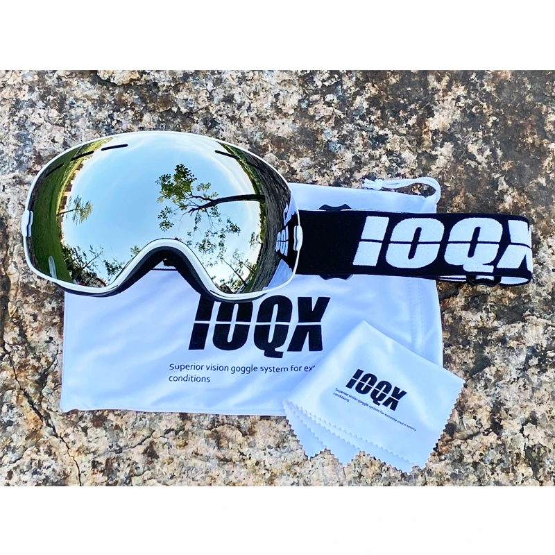 IOQX Ski Goggles Men Anti-Fog Snowboard Glasses UV400 Double Layers Skiing Mask Goggles Women Winter Outdoor Snow Sunglasses 2