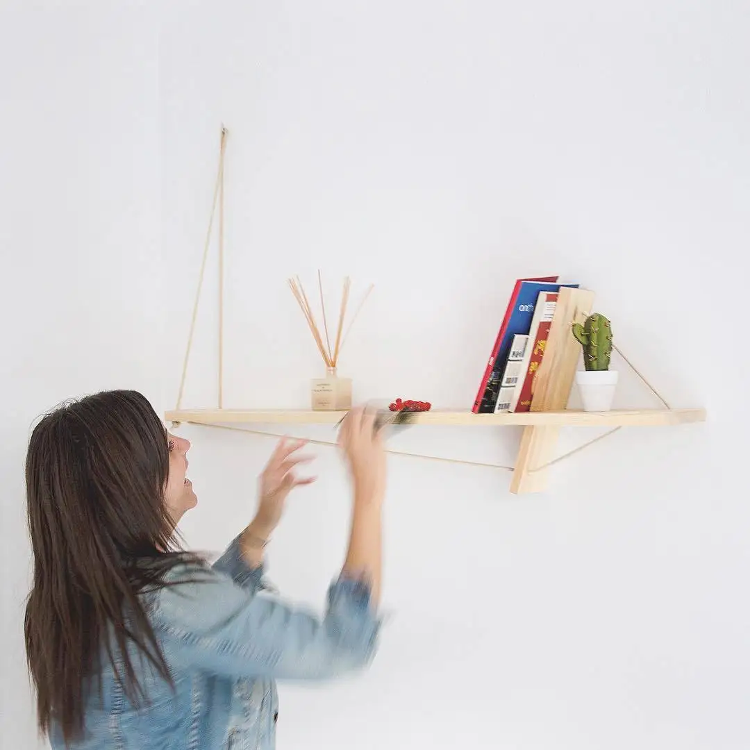 

INS Nordic DIY Simple Assembly-Development Children Intelligence Logs Simple Creative Partition Storage Shelf