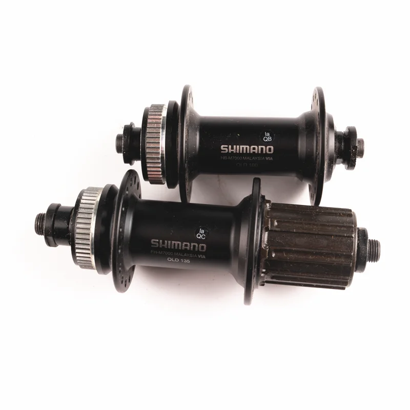 SHIMANO SLX M7000 концентратор& Quick Release 8/9/10/11 Скорость передние и задние дисковые тормоза шампур 32H черный Центральный замок концентратор