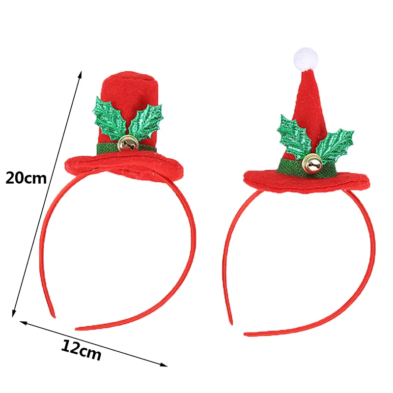 Новинка, Рождественская повязка на голову, Рождественская повязка на голову, рождественские вечерние украшения, двойная повязка на голову, застежка, обруч, Navidad
