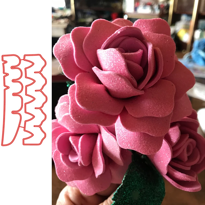 

New Dies Flower Metal Cutting Dies Scrapbooking Embossing Folder Stencil Template Album Decor Card Making DIY Crafts