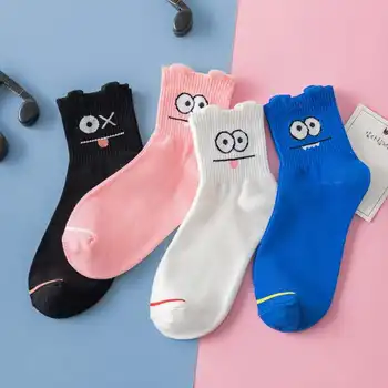 

Spring and summer new stereo big eye socks children's tube socks Japanese cartoon cute personality creative cotton socks