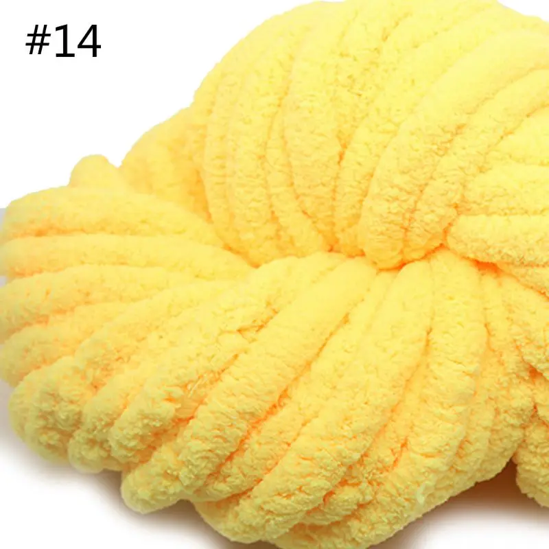 250 г супер мягкое теплое одеяло из синели пряжи DIY грубой шерсти пряжи вязание одеяло M2EF - Цвет: 14