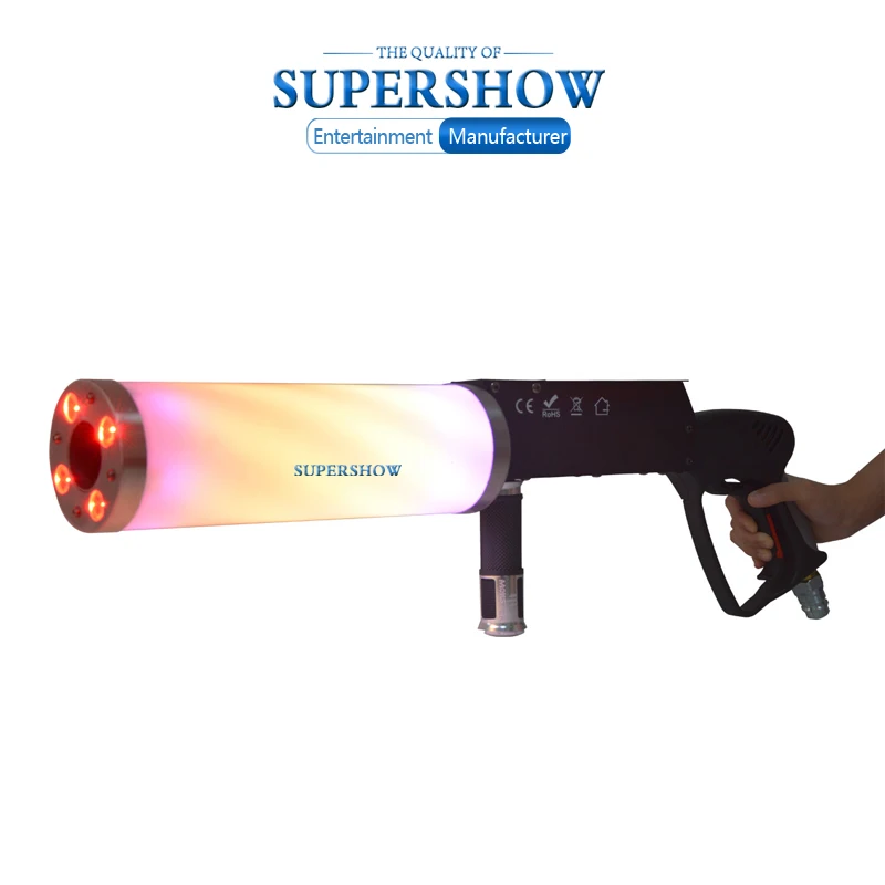 LED CO2 Gun DJ Stage Special Effects Jet Machine Colorful Disco Party Effect Handhold Equipment | Освещение