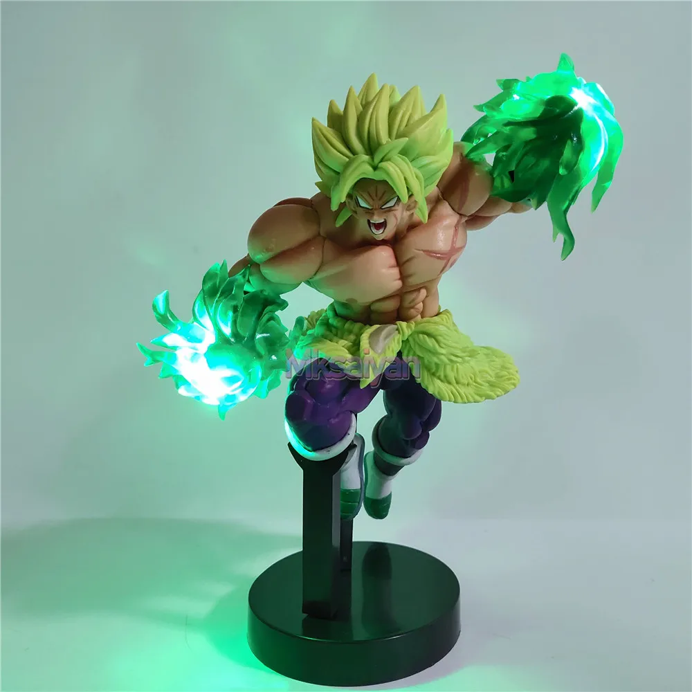Dragon Ball Super Broly Figura ПВХ Модель Аниме Фигурка Dragon Ball Z Super Saiyan Broli DIY светодиодный светильник игрушки Детский Рождественский подарок