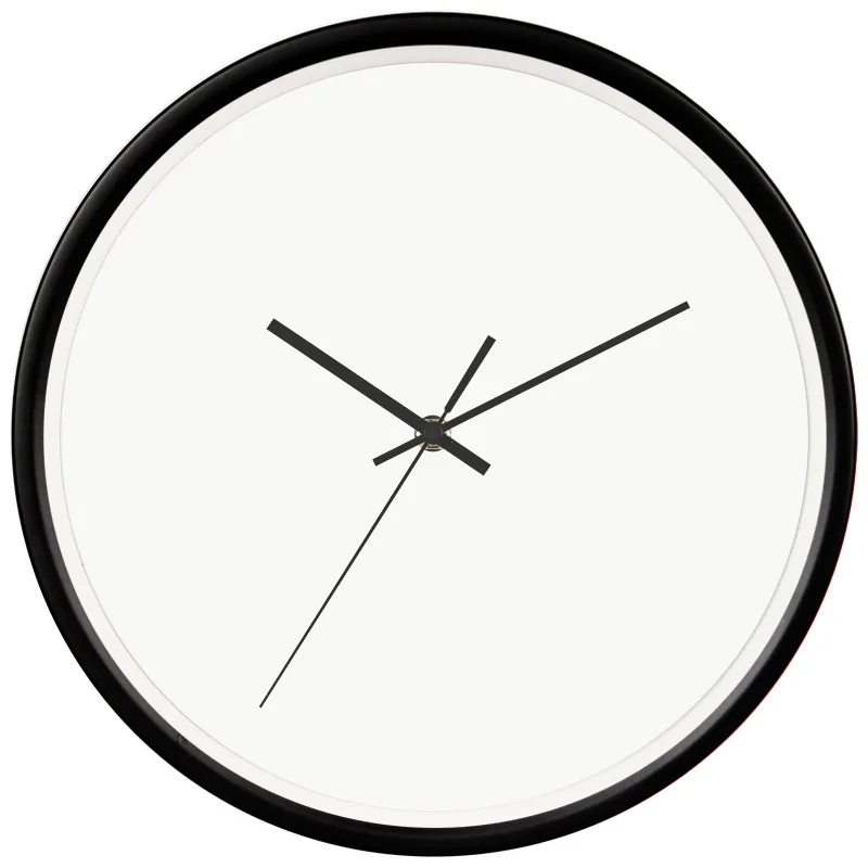 12-inch Clock Accessories DIY Wall Clock Blank Iron Frame Wooden Frame Clock Movement Clock Pin