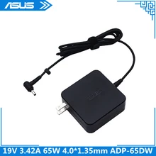 Для asus UX21 UX31A UX32A UX301 U38N UX42VS UX50 UX52VS ноутбук адаптер переменного тока 19V 3.42A 65 Вт 4,0*1,35 мм ADP-65DW A AC/DC Мощность Зарядное устройство