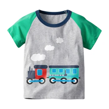 

Children's T Shirts Boys Girls T-shirt Baby Clothing Little Boy Girl Summer Shirt Cotton Tees Cartoon Print T-shirt Clothes 1-6Y