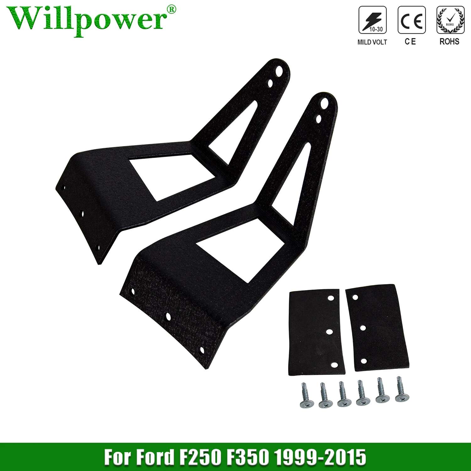 

For Car F250 F350 52" LED Work Light Bar Mount Brackets For Super Duty 1999-2015 F-250 F-350 Upper Windshield Lightbar Holder