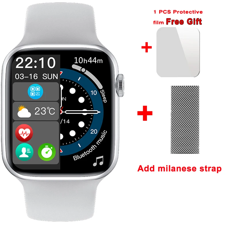 EnohpLX Original W27 Pro W17 Pro Full Screen Smart Watch 44MM Men W27 Smartwatch With Password Split IWO 16 PK DT7 plus X8 Max 