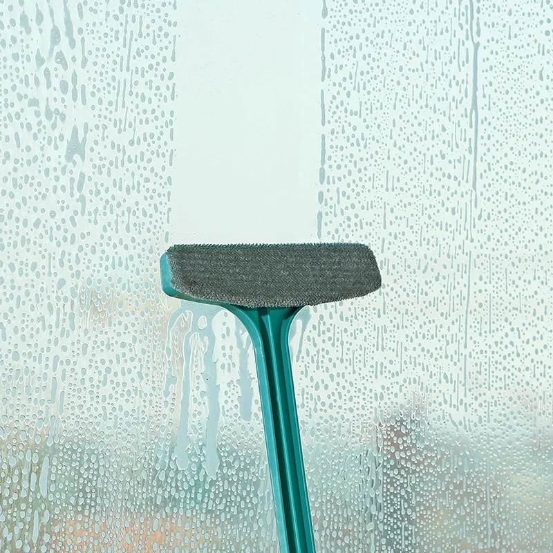 Glass Wiper Household Double-sided Wipe High-rise Wiper Window Scrubber Glass Cleaning Tool Telescopic Rod window cleaning brush window cleaner