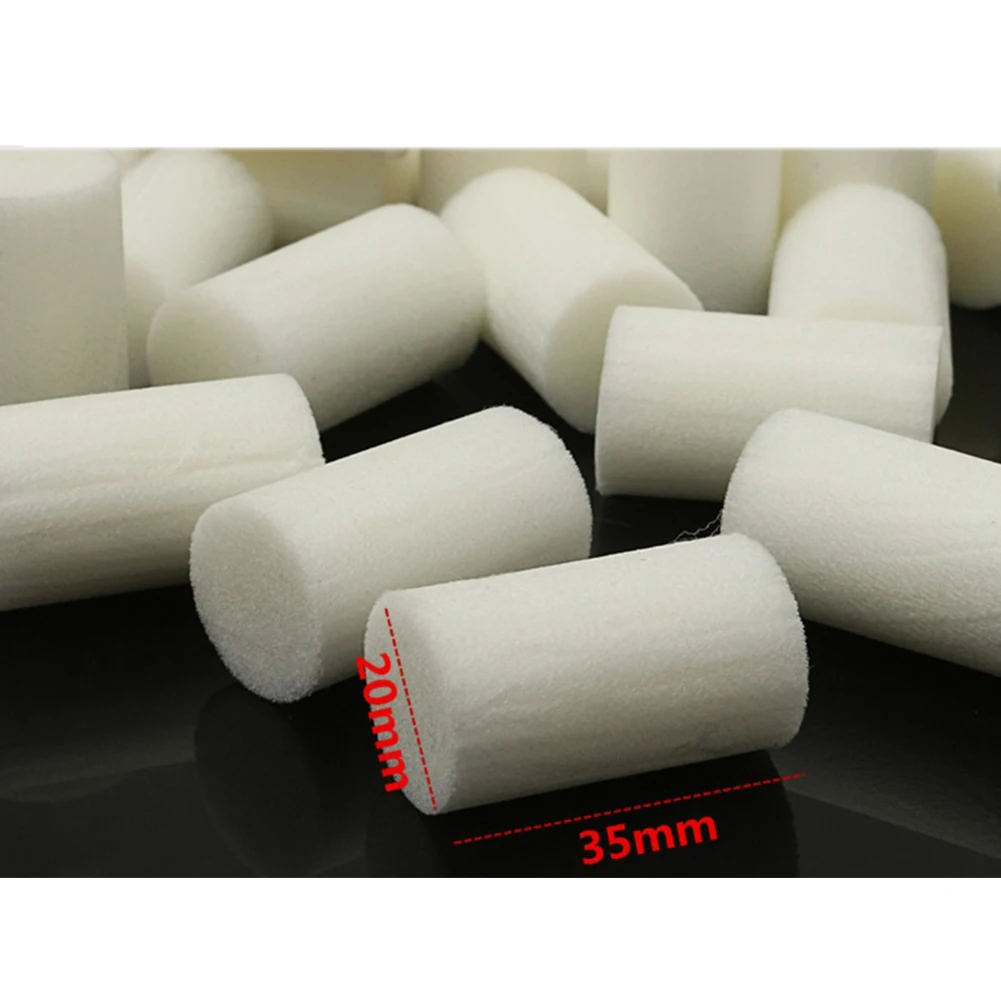 50 Pcs For Air Compressor Water Absorption White Pool Tool High Pressure Pump Accessories Replacement Fiber Cotton Parts Filter