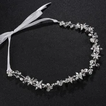 Невесты ручной работы свадебные волосы горный хрусталь свадебный модный головной убор для аксессуаров шпилька украшения TS127