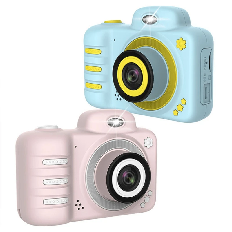 Hot! Kids Camera Mini Children Slr Camera 2.4 inch Screen 8Mp With 16G It Card Dual Lens