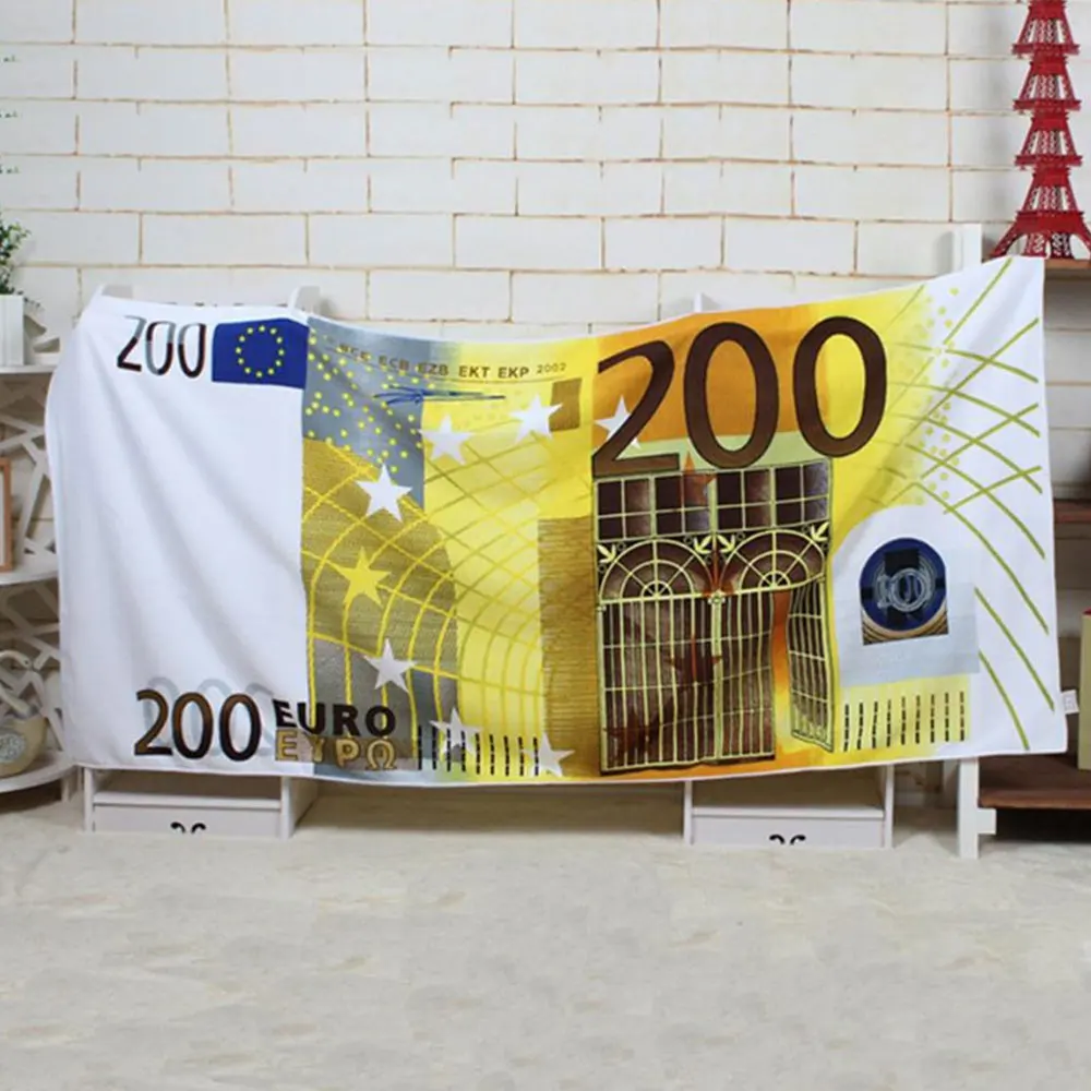 Soft Home Microfibre Beach Bath Towel Swimming Spa Sport Gym Travel Multi-Type - Цвет: 200Euro
