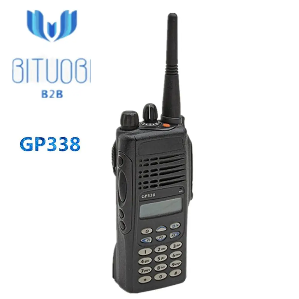 Восстановленное GP338 УКВ аналоговое радио 136-174 МГц 450-527 МГц рация 16 каналов с регулируемыми уровнями мощности