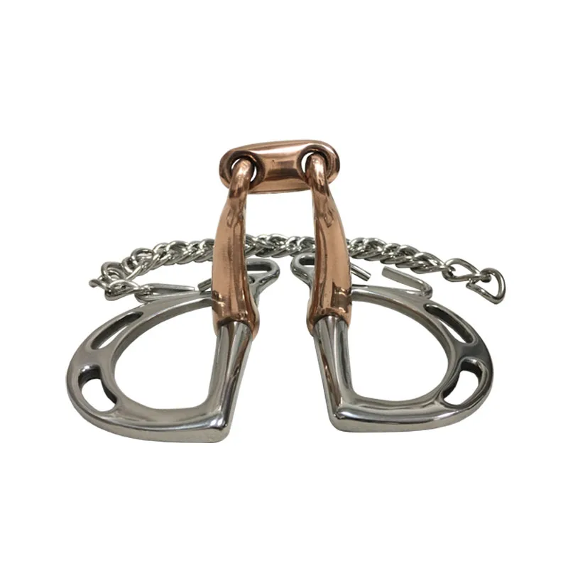 Stainless Steel Kimberwicke Bit  Horse Equipment 5 Inches Brass Copper Mouth Snaffle 3