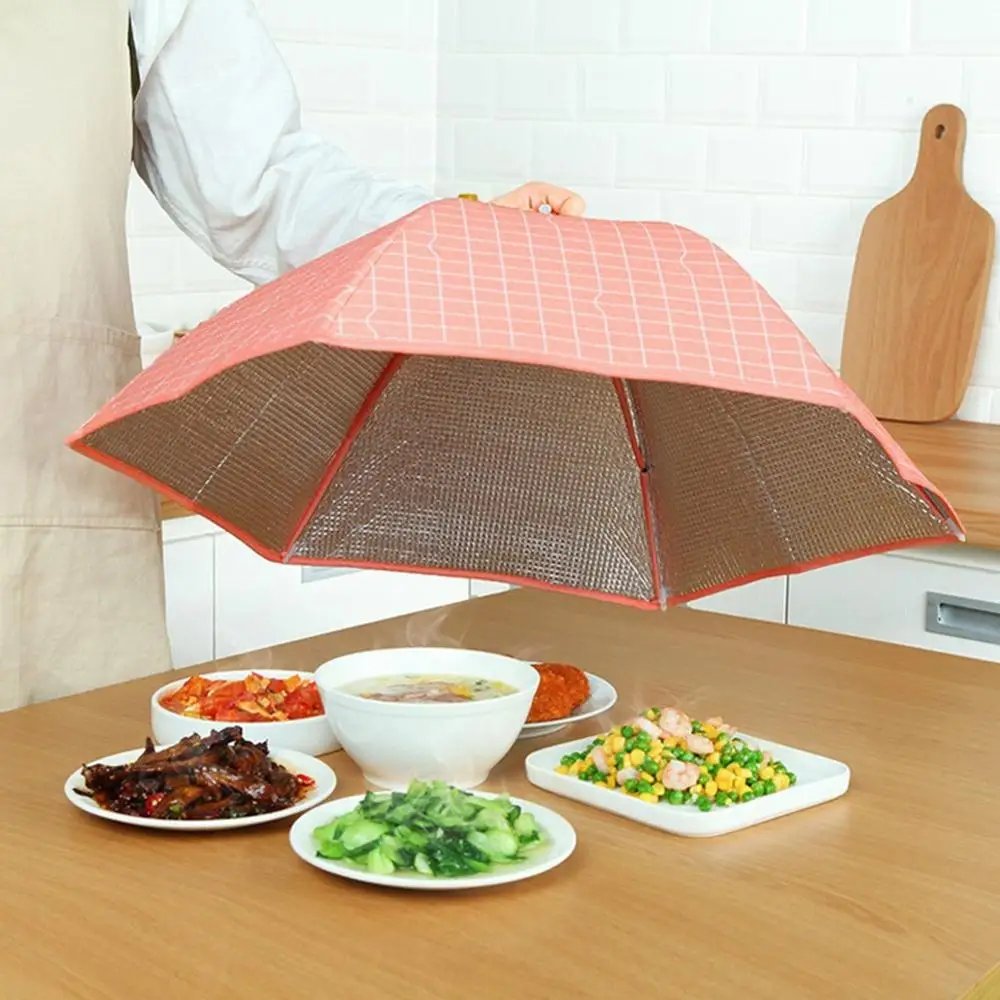 

Kitchen Folded Food Cover Umbrella Korean Style Fresh Kitchen Food Dish Cover Anti Fly Mosqui Kitchen Tools Accessories