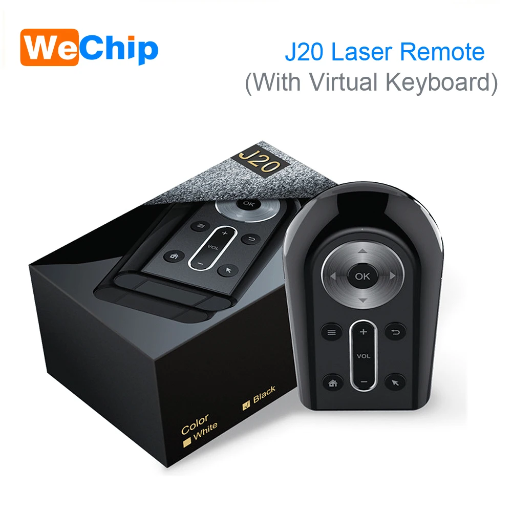

J20 Smart Bluetooth Remote Control Virtual mini Keyboard Air Mouse Laser Pointer Controller For Projection Android TVBOX Windows