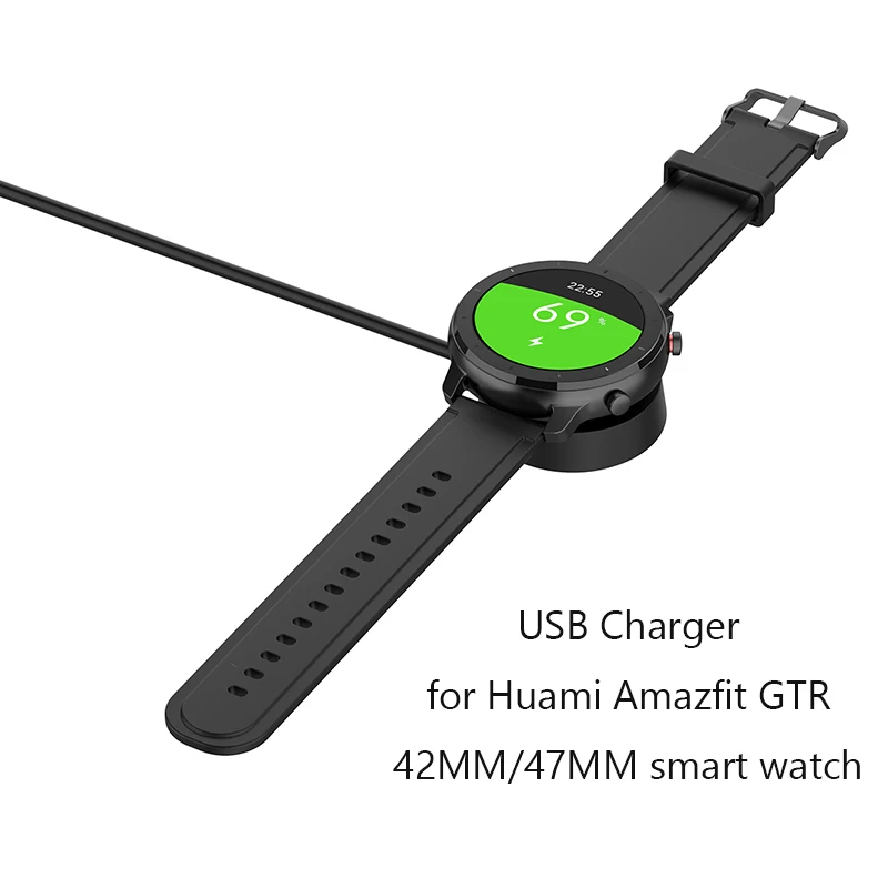 Зарядное устройство USB Замена для Huami Amazfit GTR 42 мм 47 мм Смарт часы аксессуары адаптер