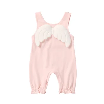 

bunvel Toddler Newborn Baby Girls Boys Romper Angel Wings Jumpsuit Spring Summer Infant Newborn Outfits Baby Costume
