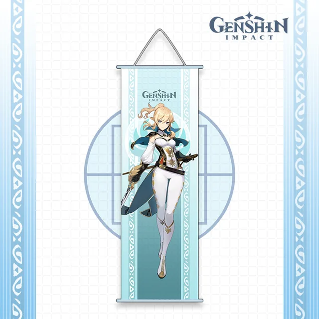 Genshin Impact Anime Cosplay Wall Hanger Kazuha Baal Ayaka Ayato Eula Sara Itto Gorou Shogun Kokomi Fans Collections Props qin