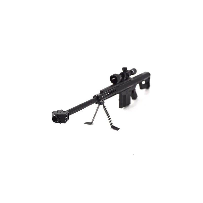 Снайперская винтовка Barrett 3D металлические пазлы цветной пистолет модели наборы