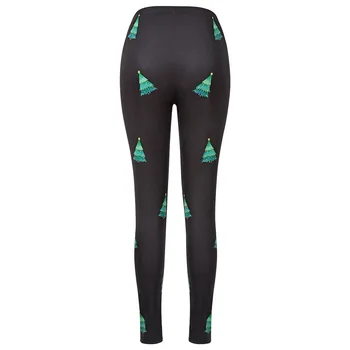 

Newest Women Christmas Tree Printed Leggings Quick-drying Stretch Yoga Pants