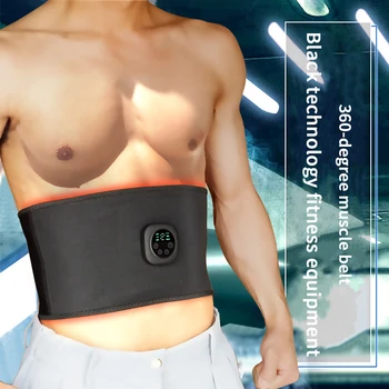 

Abdominal Toning Belt Vibration Body Slimming Belt EMS Trainer Electric Muscle Stimulator Fitness Massager Waist Exerciser