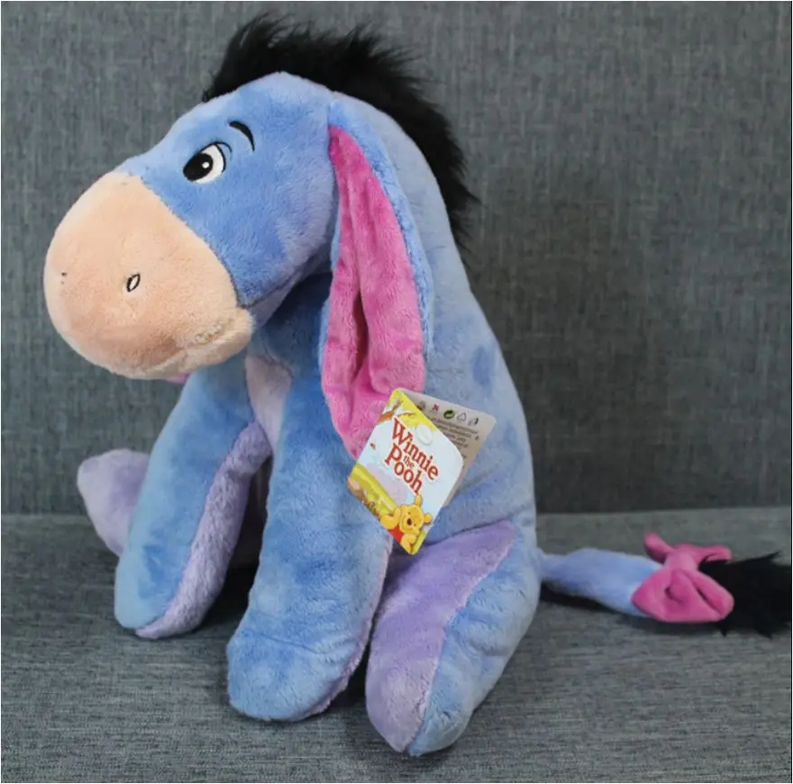 Cinza dos desenhos animados brinquedo de pelúcia burro pequeno 18cm  brinquedo macio brinquedo do bebê presente de natal w0309 - AliExpress