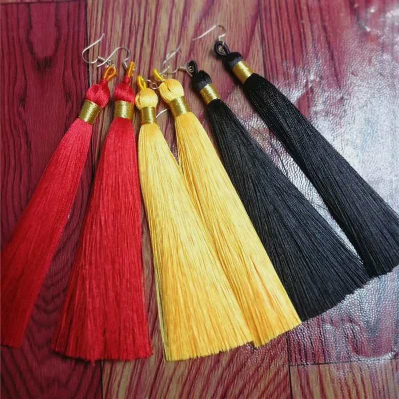 

14 cm rayon tassel ice silk spike high-grade tassel DIY car hanging tassel accessories clothing accessories