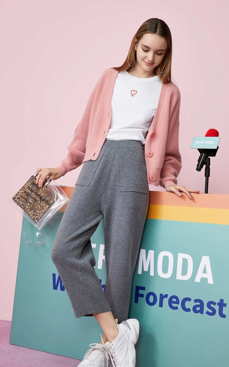 Vero Moda женские шерстяные укороченные повседневные брюки | 31947V501