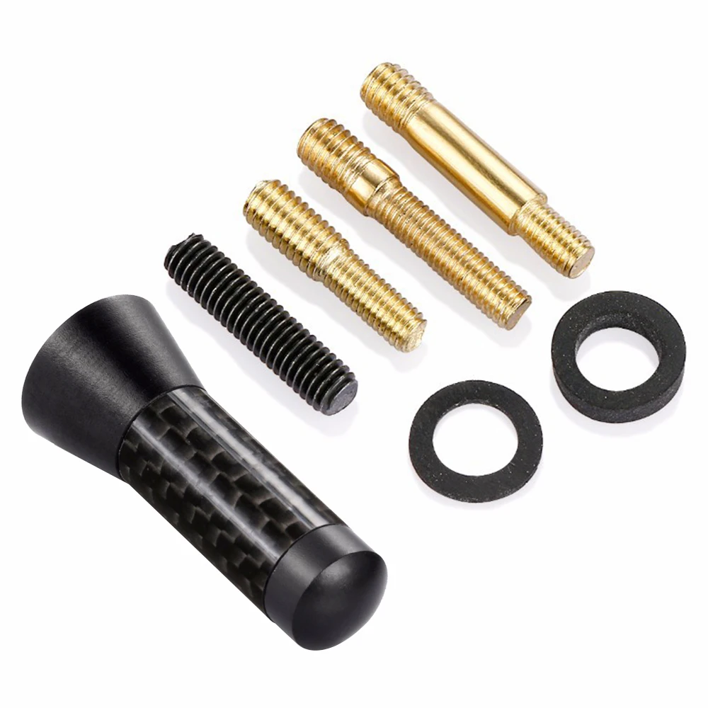 

Car Styling Roof AntennaEAFC 3.5cm Enhanced Signal Carbon Fiber Screw Metal Short Stubby Mast Antenna For Benz Mazda Honda