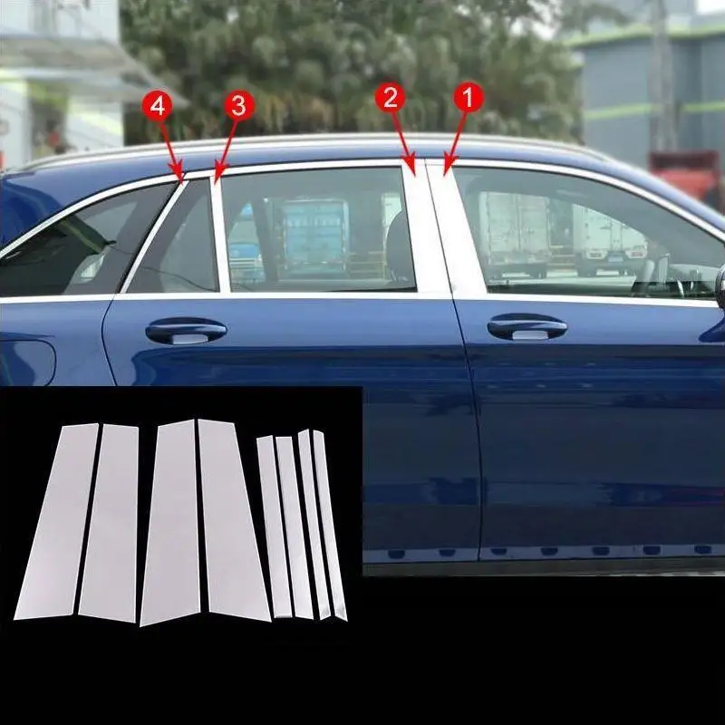 Запчасти для автомобиля, Модифицированная Автомобильная дверная ручка, наружный стиль автомобиля, декоративные аксессуары, молдинги 19 для Mercedes Benz GLC Class - Цвет: Number 2