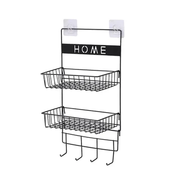 

Iron Storage Rack Kitchen Storage Rack Bathroom Storage Rack Rack Double-layer Assembly Cosmetic Bathroom Shelf Storage Basket