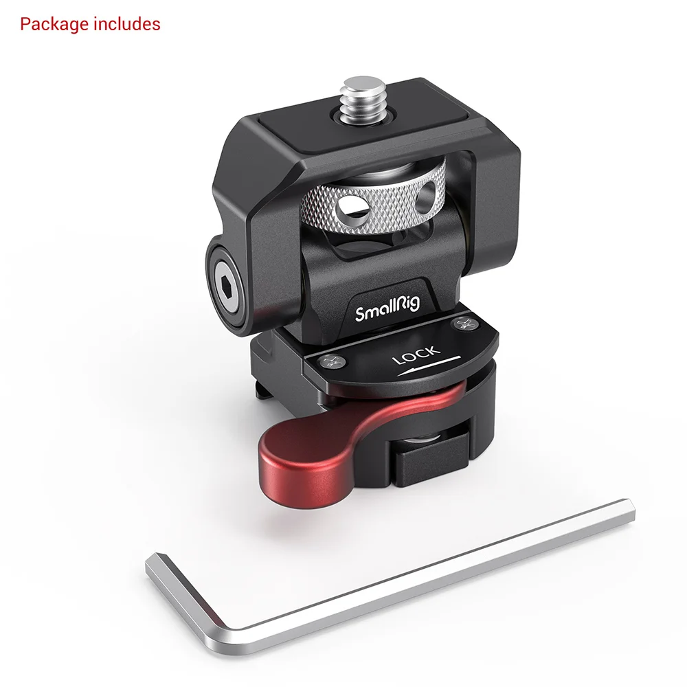SmallRig Quick Release Nato Clamp Monitor Halter Swivel und Tilt Einstellbare Monitor Montieren mit NATO Clamp Mount 2906